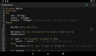 Pascal Programming Compiler screenshot 1