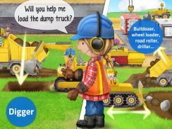 Tiny Builders: Crane, Digger, Bulldozer for Kids screenshot 1