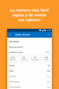 MyFitnessPal: cuenta calorías screenshot 1