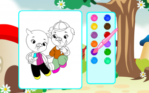 Coloring Game-Jolly Pigs screenshot 5