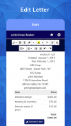 Letterhead Maker Business letter pad template Logo screenshot 5