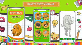 How  To Draw Animals Characters Step By Step screenshot 3