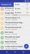 Notepad: priority memos screenshot 1