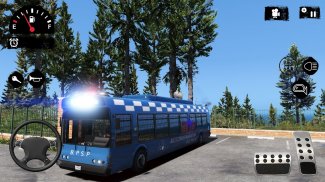 Police Bus Simulator Transport Driving Free Game screenshot 3