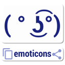 Emoticons copy or share Free Icon