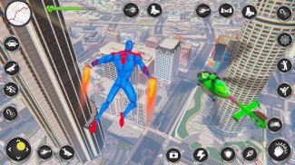 Flying Fire Hero Games: Flying Robot Crime City screenshot 4