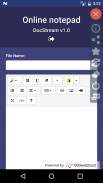 Online Notepad Free - DocStream screenshot 1