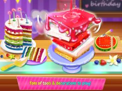 生日蛋糕派对 – 烘焙、装饰、设计生日蛋糕！ screenshot 1