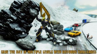 Heavy Snow Excavator Crane Simulator 2018 screenshot 0