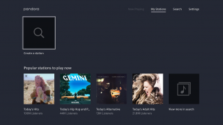 Pandora Music for TV screenshot 5