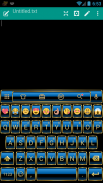 FrameBlue Emoji Teclado screenshot 2