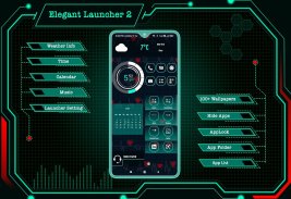 Elegant Launcher 2 - 2018, бесплатная тема запуска screenshot 8