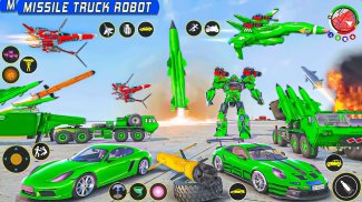 Army Truck Robot Car Game 3d screenshot 5