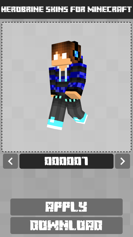 Mini herobrine Minecraft Skin