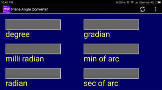 Plane Angle Converter Degree to Radian screenshot 2