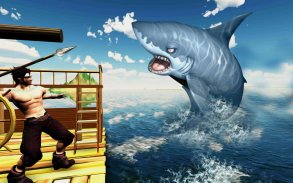 Angry Whale Shark Hunter -Radeau de survie Mission screenshot 4