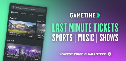 Gametime - Last Minute Tickets