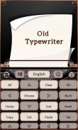 Old Typewriter Keyboard Theme screenshot 5