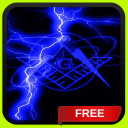 Blue Lightning Freemason Live Wallpaper Theme LWP