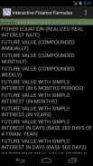 Finance Formulas screenshot 0