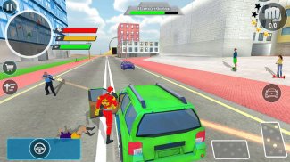 Police Robot Rope Hero Game 3d screenshot 4