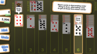 Crystal Klondike Solitaire screenshot 0