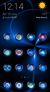 Tema Launcher - Esferas Azules Cambiador de iconos screenshot 5