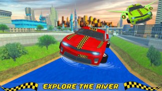 Flying Taxi Car Driving Games screenshot 1