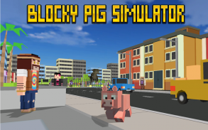 Blocky City Pig Simulator 3D screenshot 0