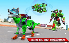 الذئب روبوت تحويل الألعاب - ألعاب السيارات روبوت screenshot 3
