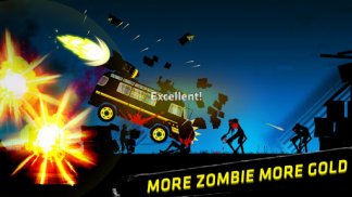 Stickman Racer: Sobrevivência Zombie screenshot 3