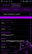 GOSMS DeepPurple Theme - Free screenshot 2