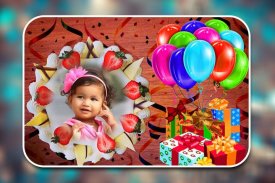 Birthday Cake Photo Frame screenshot 1