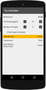 Tip Calculator : Split Tip screenshot 1