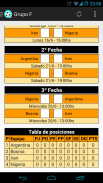 Fixture Mundial Brasil 2014 screenshot 2