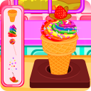 Rainbow Ice Cream Cooking Icon