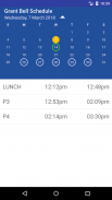 Grant Bell Schedule screenshot 0
