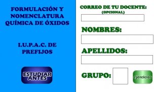 FORMULACIÓN Y NOMENCLATURA QUÍMICA IUPAC DE ÓXIDOS screenshot 2
