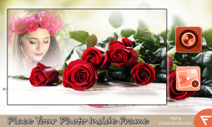 Romantic Rose Photo Frame : Flower photo frames screenshot 0