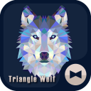 خلفيات وأيقونات　Triangle Wolf