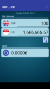 Pound GBP x Indonesian Rupiah screenshot 1