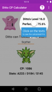 Ditto CP Calculator GO screenshot 4