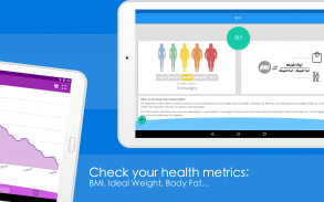 带有笔记、照片、图表、BMI 计算器等的减肥日记 screenshot 16