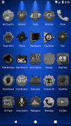 Black, Silver and Grey Icon Pack Free screenshot 1