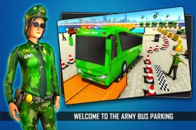 لعبة وقوف الحافلة الجيش: ألعاب الحافلة screenshot 1