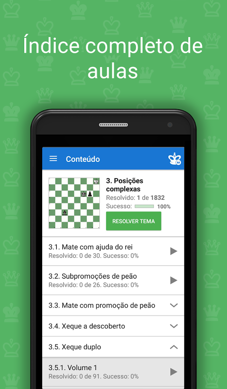 Xadrez: Mate em 1 (problemas) na App Store