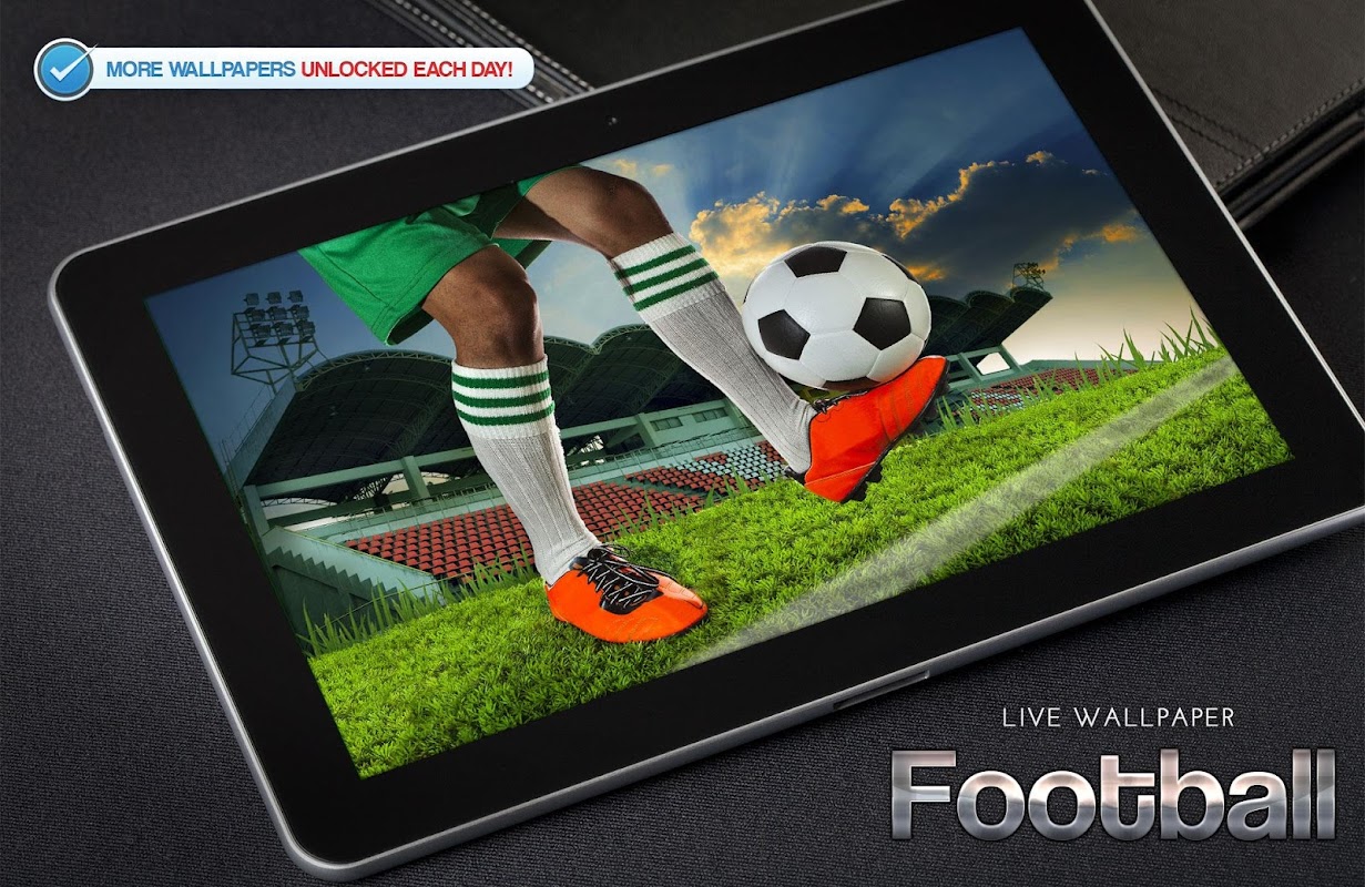 Football by LWP World para Android baixar grátis. O papel de parede animado  Futebol de Android.