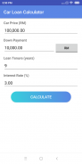 Car Loan Calculator (Malaysia) screenshot 1