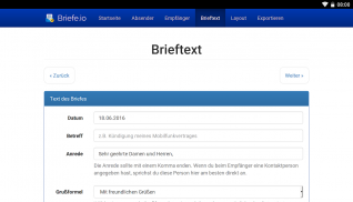 Briefe schreiben als PDF screenshot 0