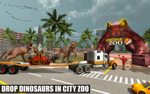 Off-Road Jurassic Zoo World Dino Transport Truck screenshot 0